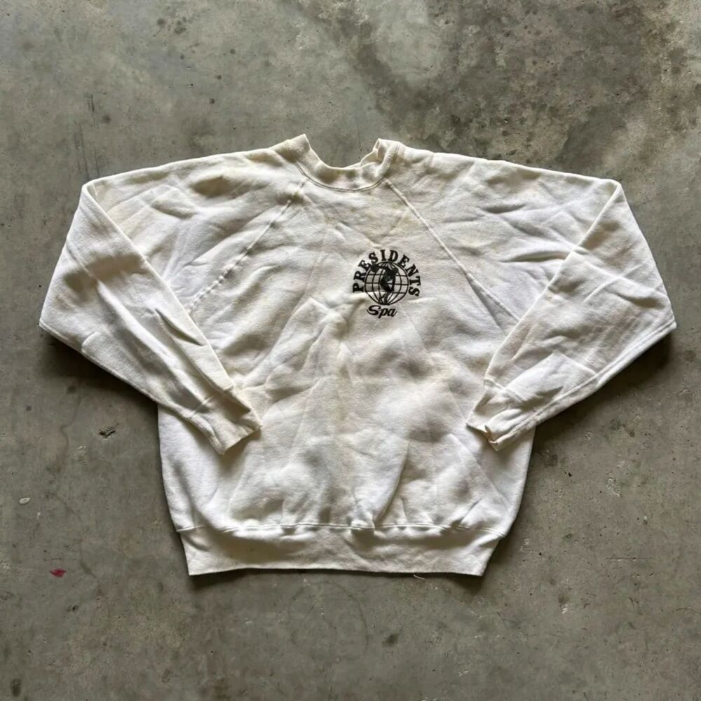 Vintage 60s Mayo Spruce Presidents Spa Sweatshirt Crewneck Adult Large